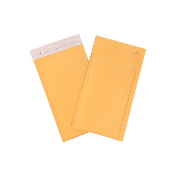 Box Packaging Self Seal Bubble Mailer w/ Tear Strip No 0 6W x 10L Golden Kraft 150/Pk B853SSRTT - main